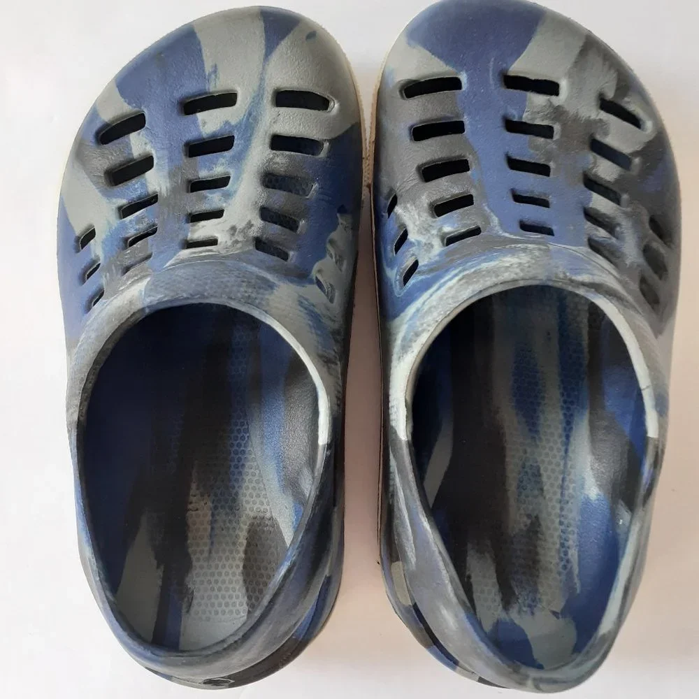 Airwalk Boys Shoes Blue Foam Clog Slip On Size 7.5-8